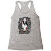girl snake skull Racerback Tank