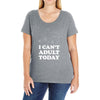i Can't Adult Today Ladies Curvy T-Shirt