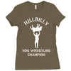 hog wrestling Ladies Fitted T-Shirt