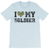 i love my soldier regular camouflage T-Shirt