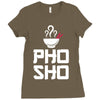 asian food humor chopsticks Ladies Fitted T-Shirt