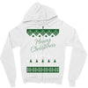 merry christmas ugly christmas sweater Zipper Hoodie