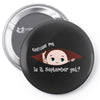 September Peeking Out Baby Boy Pin-back button