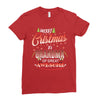 Merry Christmas To Grandma Of Great Awesome Ladies Fitted T-Shirt