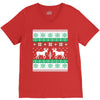 reindeer christmas ugly sweater V-Neck Tee