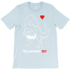 pregnant rex white and red color T-Shirt