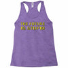 the future is stupid Racerback Tank