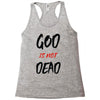 god is not dead Racerback Tank