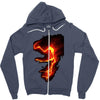 melting point Zipper Hoodie
