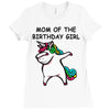 mom of the birthday girl Ladies Fitted T-Shirt