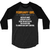 February Girl Hated By Many 3/4 Sleeve Shirt