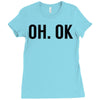 oh ok awesome Ladies Fitted T-Shirt