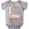 I Heart Total Eclipses Baby Onesie