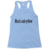 black and yellow Racerback Tank