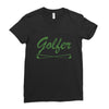 golfer Ladies Fitted T-Shirt