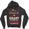 There's This Boy Who Stole My Heart He Calls Me Grandma Zipper Hoodie