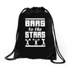 bars to the stars Drawstring Bags