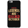 legends are born in october iPhone 6/6s Case