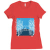 Winter (a214) Ladies Fitted T-Shirt