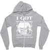 99 problems   fishin' solves all of em Zipper Hoodie