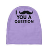 i mustache you a question Baby Beanies