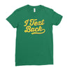 i text back Ladies Fitted T-Shirt