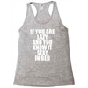 if you're lazy and you know it stay in bed Racerback Tank