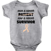 Once a Cancer Patient Now a Cancer Survivor Baby Bodysuit