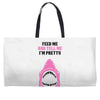 Feed Me and Tell Me I'm Pretty Baby Girl Weekender Totes