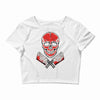 skull meat Crop Top