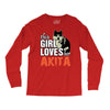 This Girl Loves Her Akita Long Sleeve Shirts