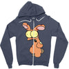 zombie bunny Zipper Hoodie