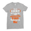The world's greatest dad belongs to me Fathers Day Ladies Fitted T-Shirt