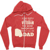 veteran dad 2 Zipper Hoodie