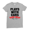 Plays With Cars Ladies Fitted T-Shirt