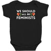 We Sould All Be Feminists Baby Bodysuit