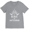 The best teachers are born in September V-Neck Tee
