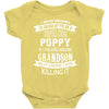 Super Cool Poppy Of A Freaking Awesome Grandson Baby Onesie