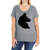 THE KING WOLF Ladies Curvy T-Shirt