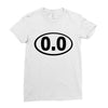 cutie oval Ladies Fitted T-Shirt