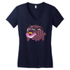 new cat bus Women's V-Neck T-Shirt