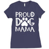 proud dog mama Ladies Fitted T-Shirt