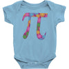 spring pi tshirts  flowery colorful pi day gifts Baby Onesie