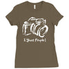 shoot people Ladies Fitted T-Shirt