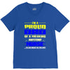 proud dad nurse V-Neck Tee
