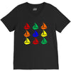 color ful V-Neck Tee