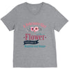 A February Girl Like A Flowers V-Neck Tee