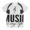 music is my life All Over Women's T-shirt