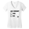 am i drunk Women's V-Neck T-Shirt