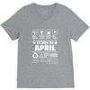 Born In April V-Neck Tee